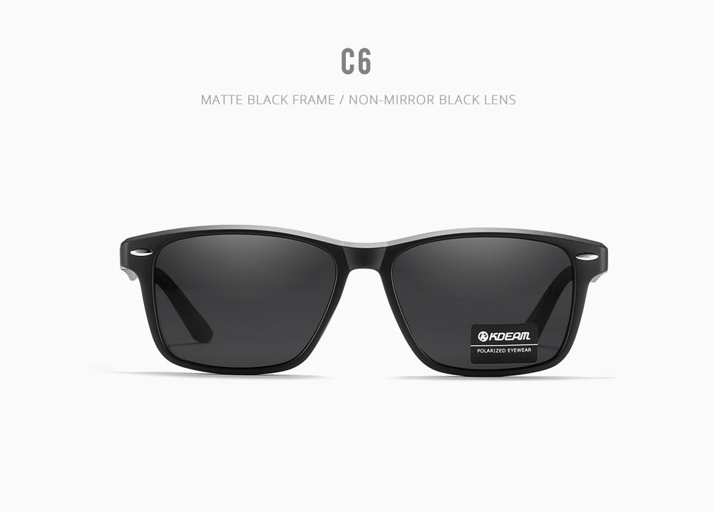 Lunettes de soleil carrées assorties pour hommes