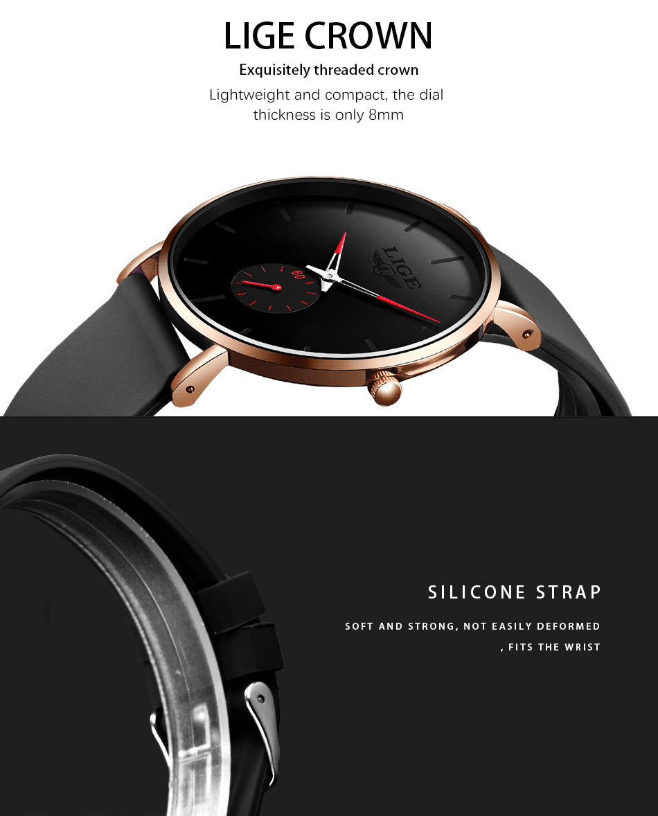Montre haut de gamme Ultra-mince pour homme