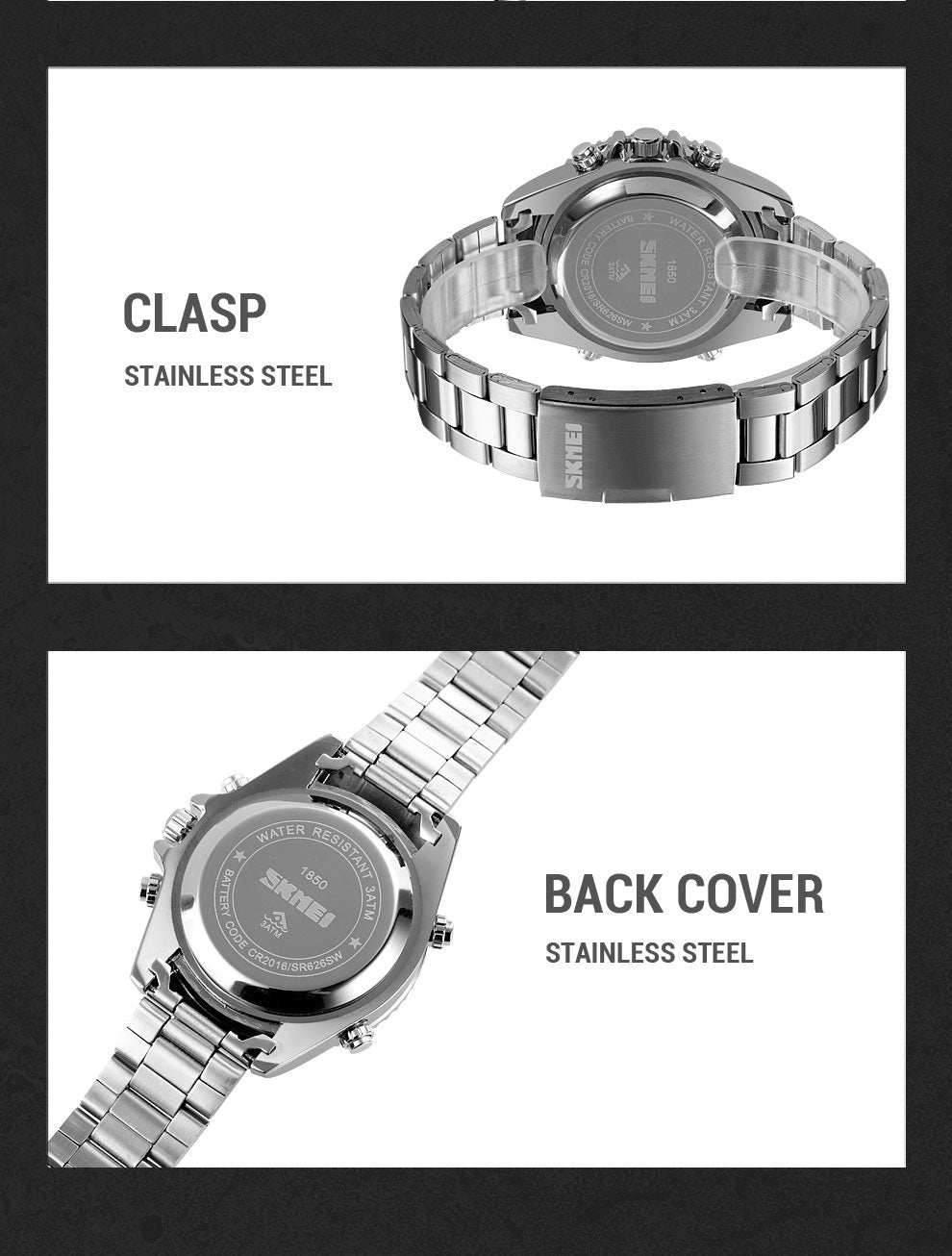 Montre numérique à quartz pour homme