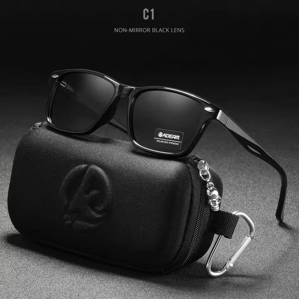 Lunettes de soleil carrées assorties pour hommes