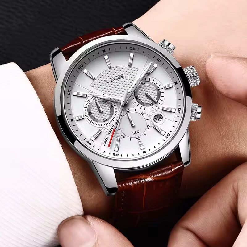 Montre Haut de gamme en cuir pour hommes