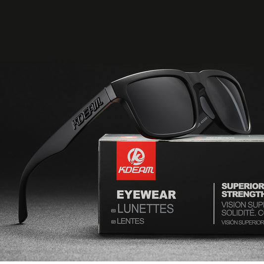 Lunettes de soleil polarisées carrées pour hommes