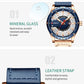Montre-bracelet en cuir pour hommes