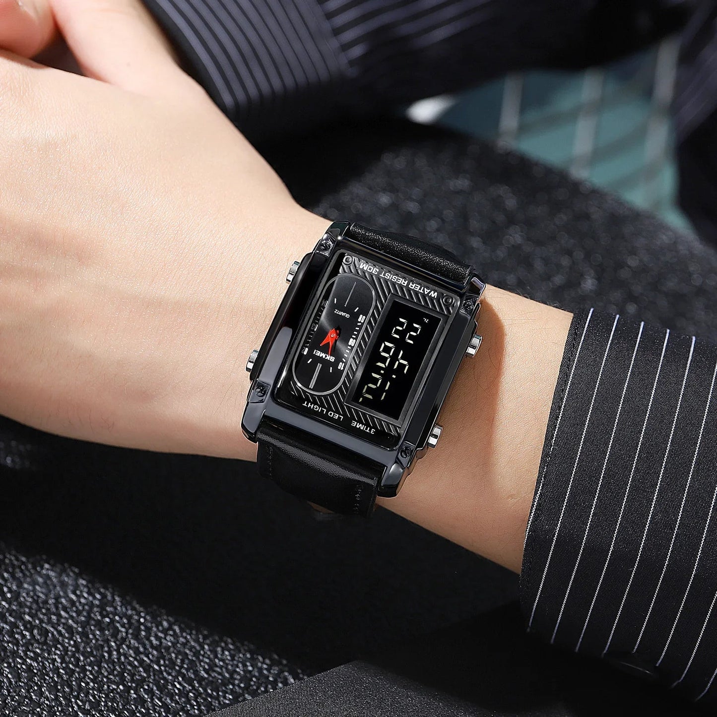 Montre rectangulaire pour homme