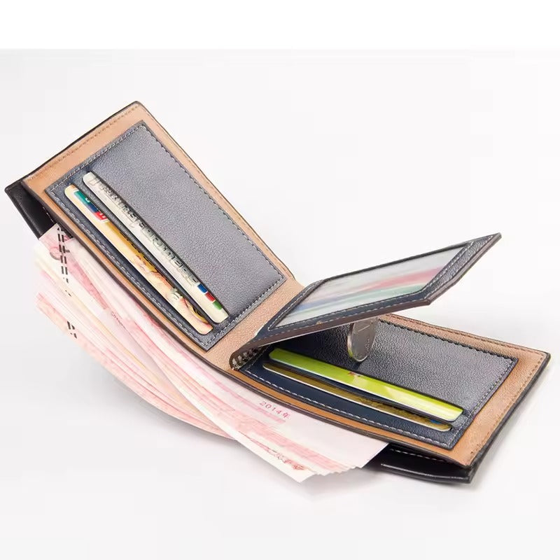Portefeuille court mince pour hommes