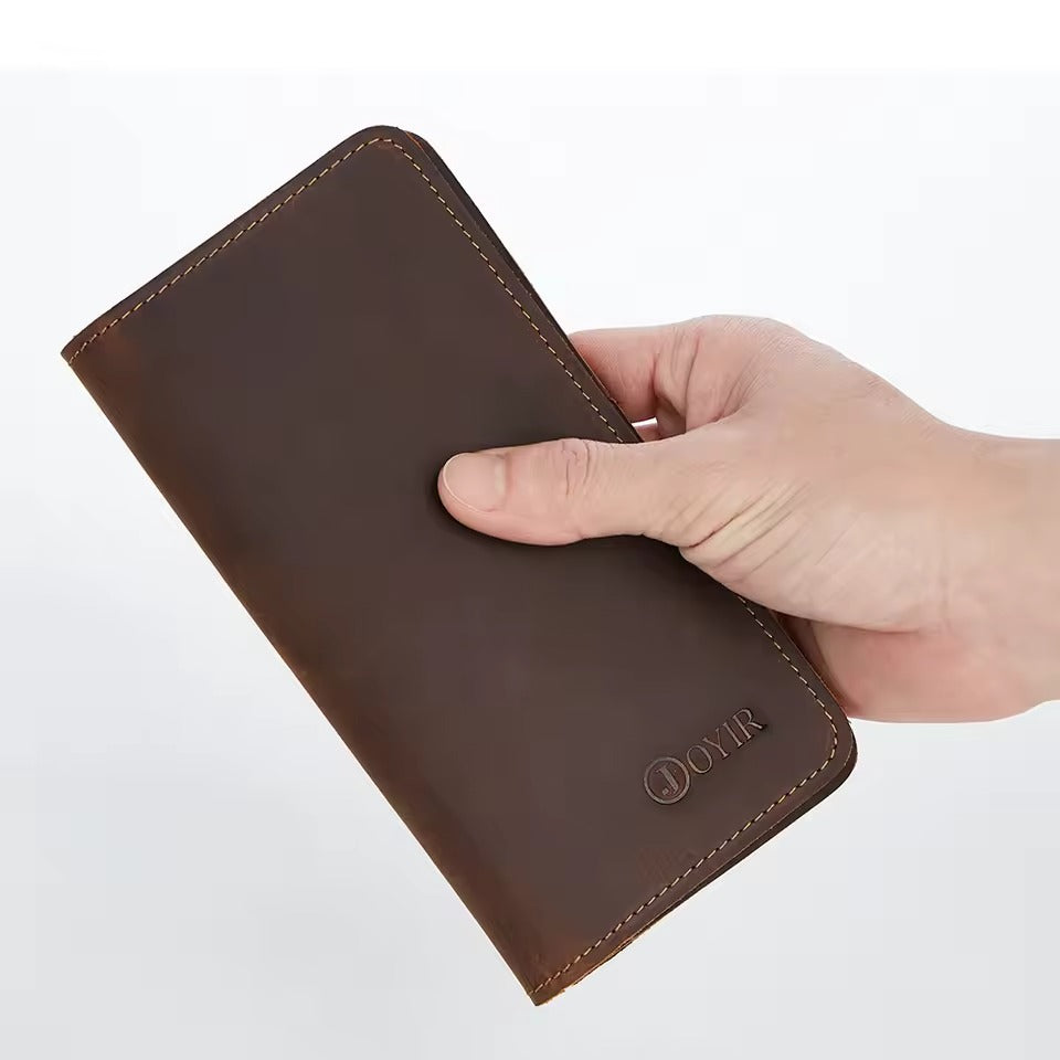 Portefeuille Long Vintage en Cuir pour homme