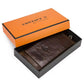 Portefeuille longue en cuir de luxe pour homme