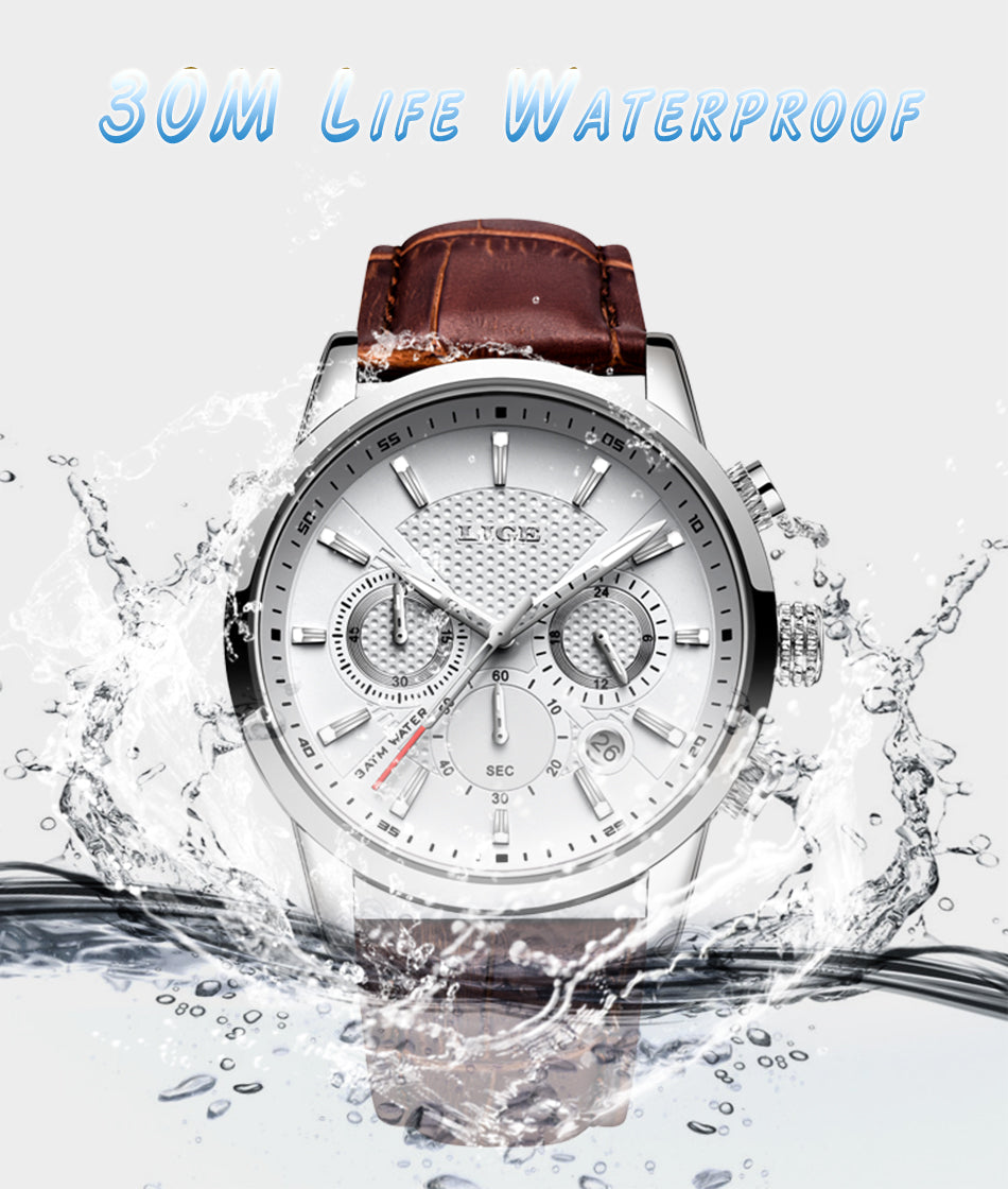 Montre Haut de gamme en cuir pour hommes