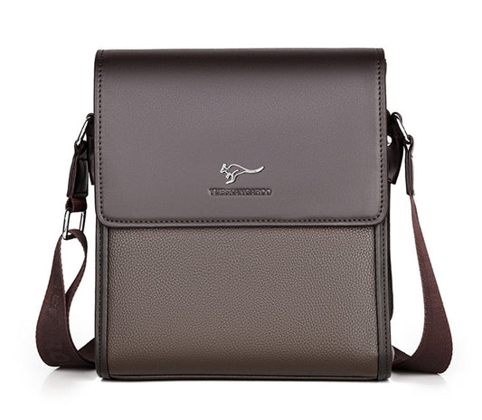 sac à bandoulière d'affaires en cuir PU pour homme