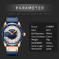 Montre-bracelet en cuir pour hommes