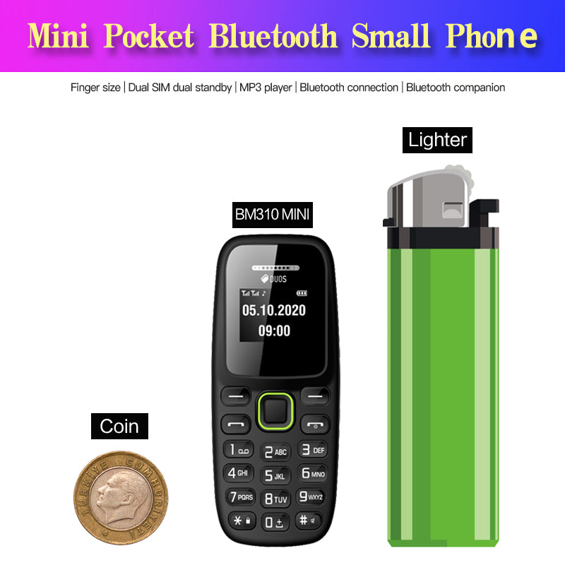 Mini téléphone portable Double carte Sim