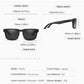 Lunettes de soleil polarisées carrées pour hommes