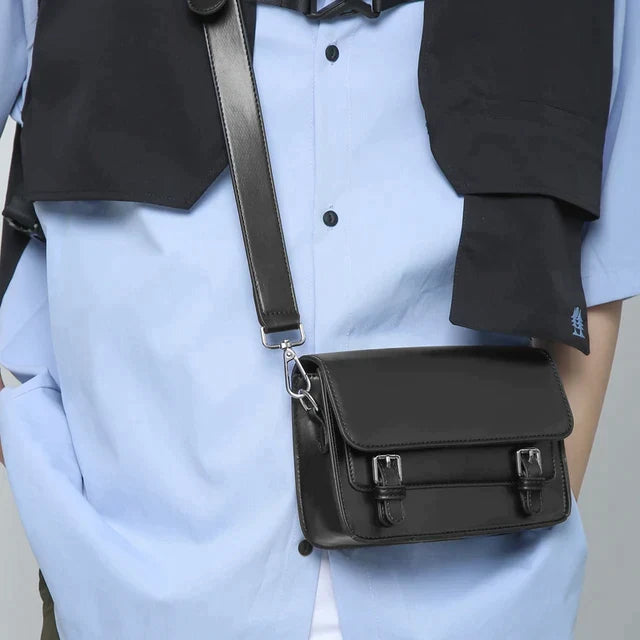 Sac à Bandoulière Minimaliste en Cuir PU pour Homme