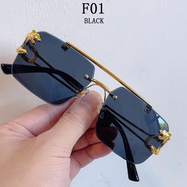 Lunettes de Soleil Luxieuse Mode Léopard
