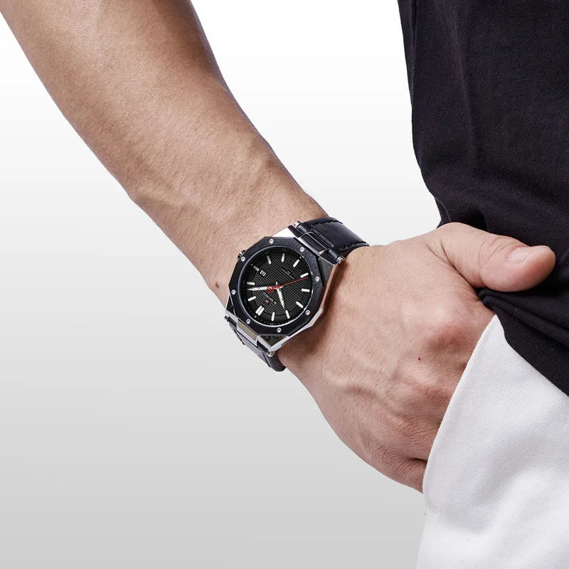 Montre à quartz pour homme mode masculine