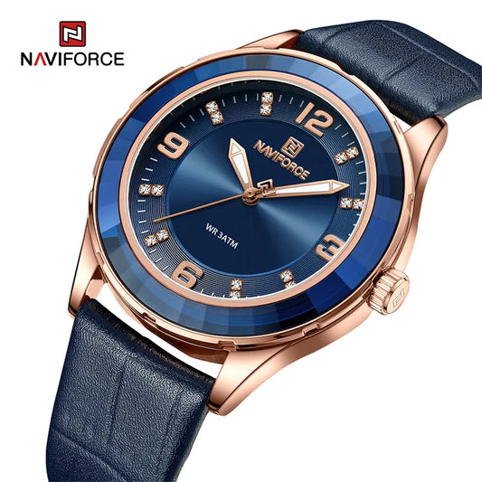 Montre-bracelet en cuir pour femme