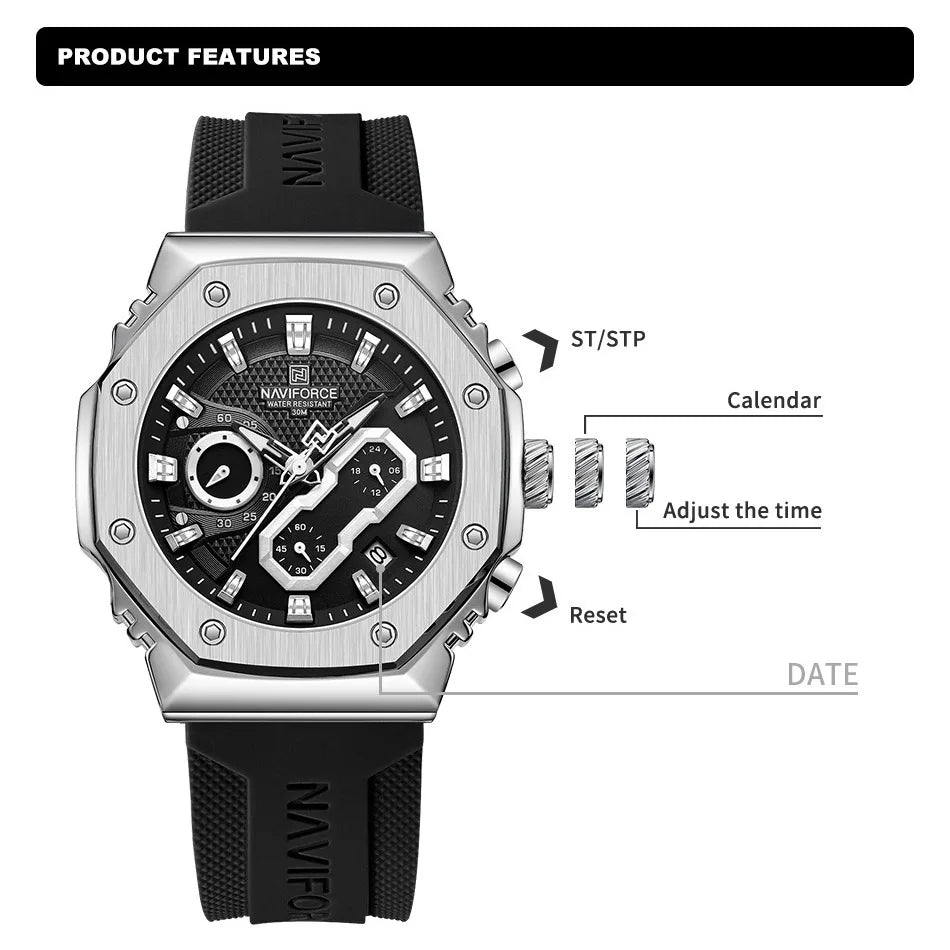 Montre-bracelet mode chronographe à quartz