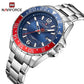 Montre de luxe en acier inoxydable pour hommes