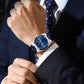 Montre-bracelet en cuir de luxe pour homme