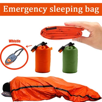 Sac de couchage de survie d'urgence étanche portable