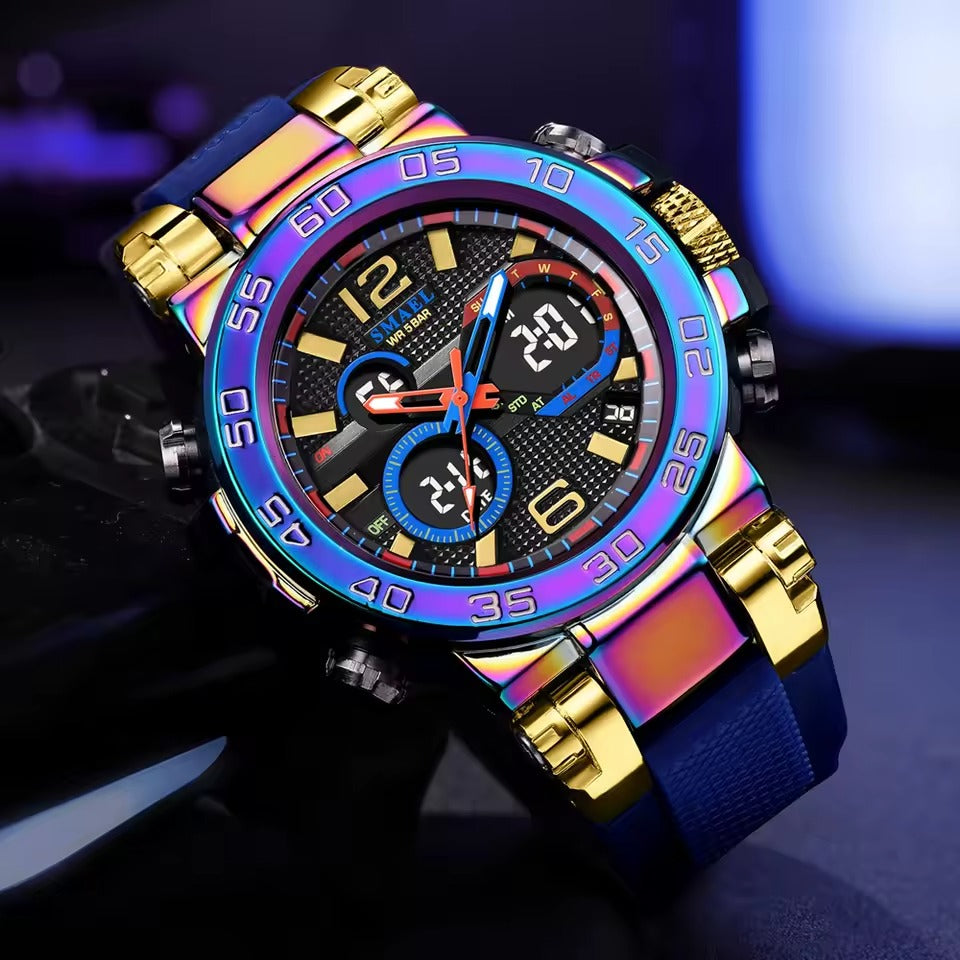 Montre numérique de sport pour hommes