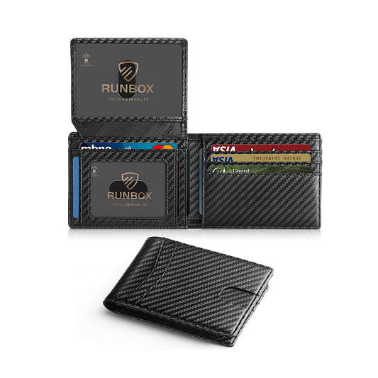 Portefeuille multi-cartes en fibre de carbone