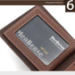 Portefeuille en cuir PU pour homme
