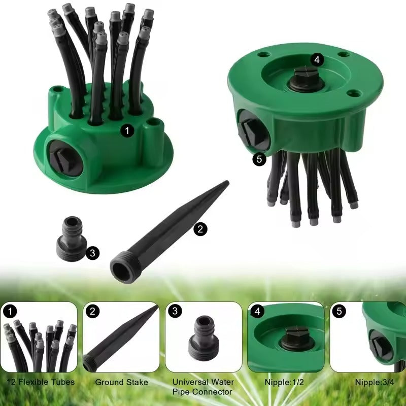 Buse rotative pour pelouse à 360