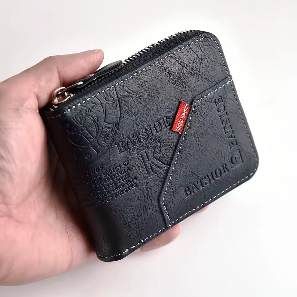 Portefeuille en cuir PU pour homme