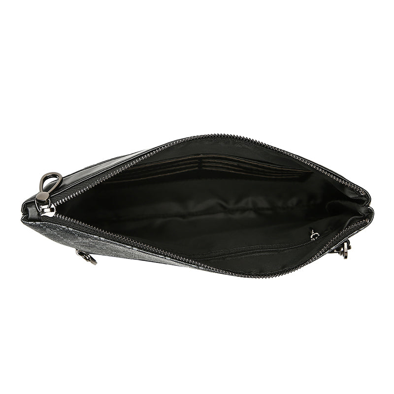 Pochette masculin pour hommes d'affaires en cuir PU