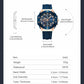 Montre à quartz chronographe en silicone