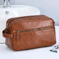 Trousse en cuir PU imperméable pour hommes