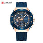 Montre à quartz chronographe en silicone