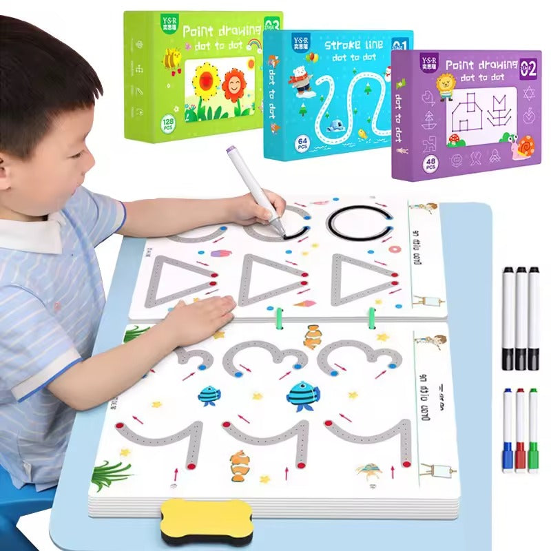 Livre de traçage réutilisable pour les enfants