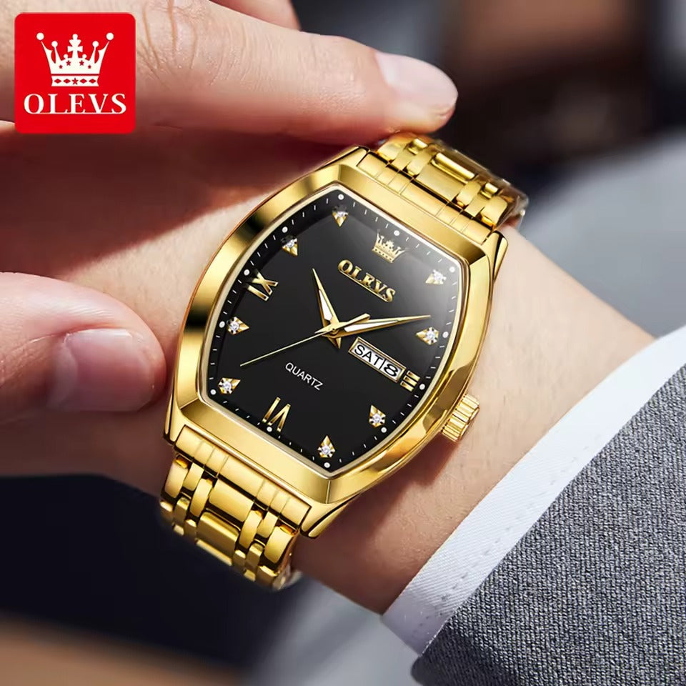 Montre Style Tonneau pour hommes