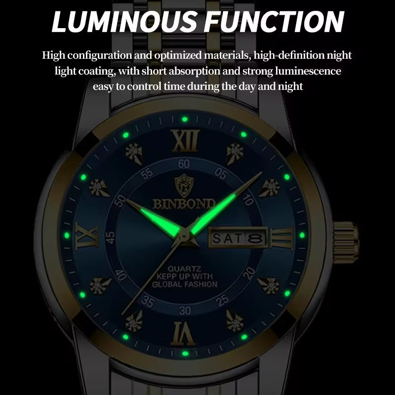 Montre lumineuse de luxe pour Homme