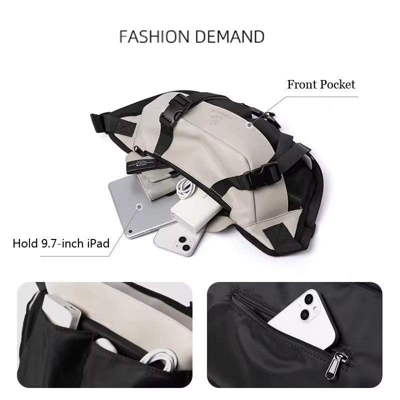 Sac à Bandoulière Solide pour Homme