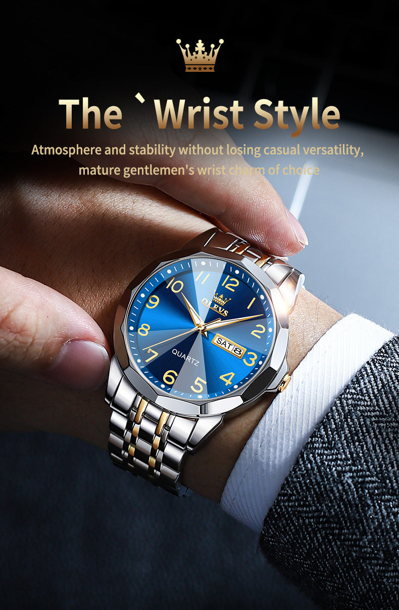 Montre étanche lumineux pour hommes