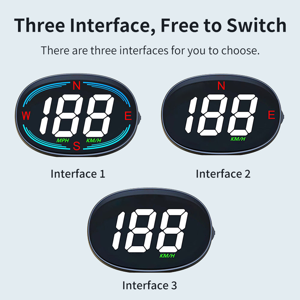 Compteur de Vitesse GPS H2 , Affichage Tête Haute Intelligent