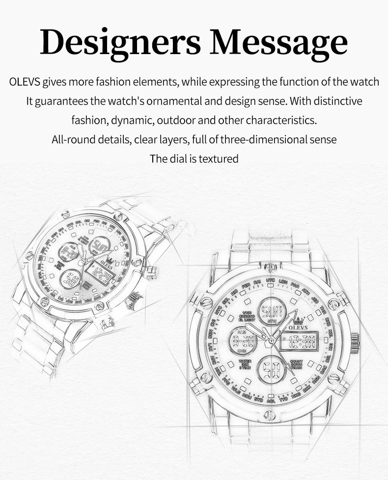 Montre Multifonctionnelle pour homme