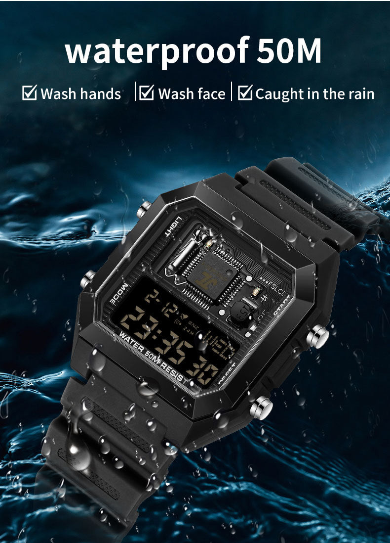 Montre électronique de mode pour hommes