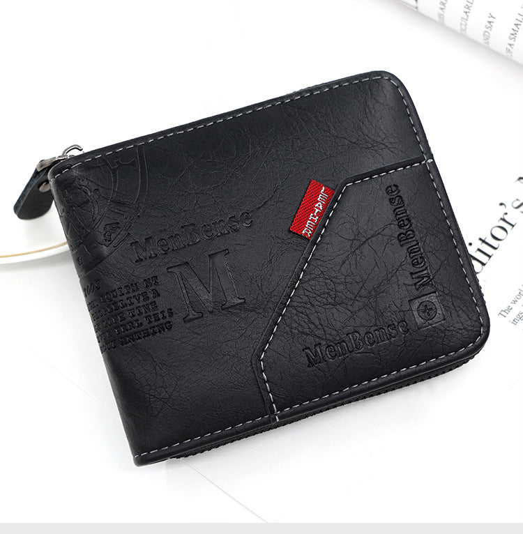 Portefeuille en cuir PU pour homme