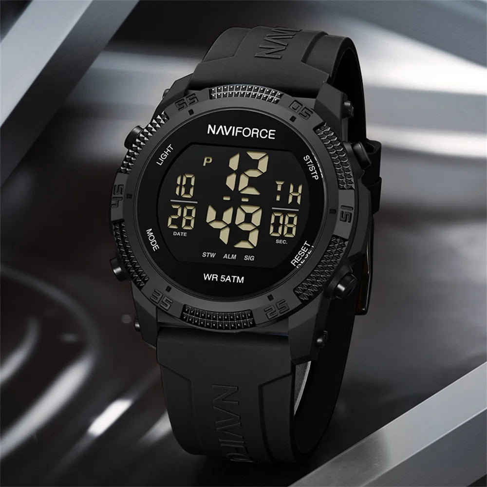 Montre chronographe numérique pour homme