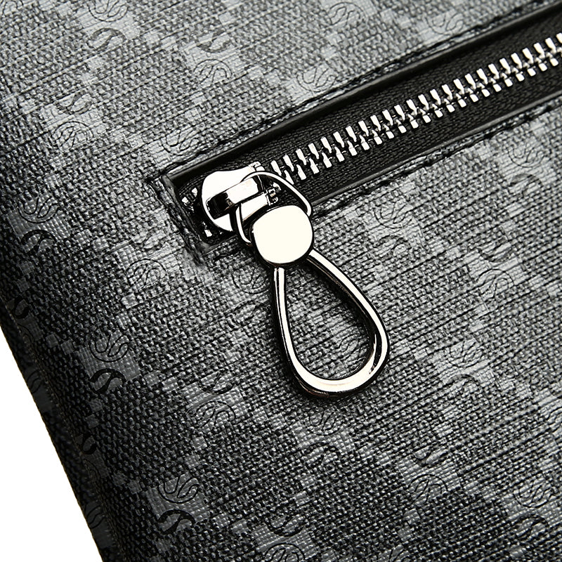 Pochette masculin pour hommes d'affaires en cuir PU