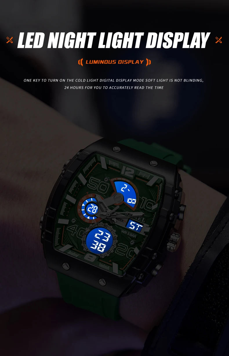 Montre Électronique Multifonctionnelle pour Homme