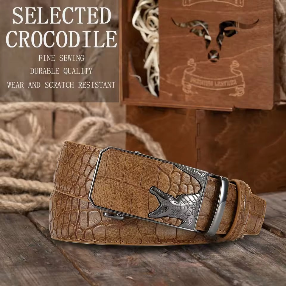 Ceinture de luxe en cuir PU pour hommes