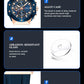 Montre à quartz chronographe en silicone