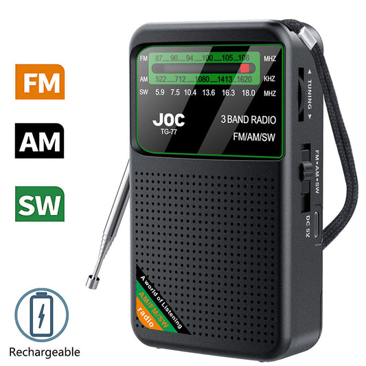 Radio de poche portable rechargeable