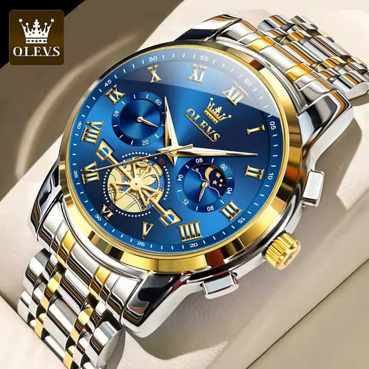 Montre-bracelet à quartz étanche pour homme
