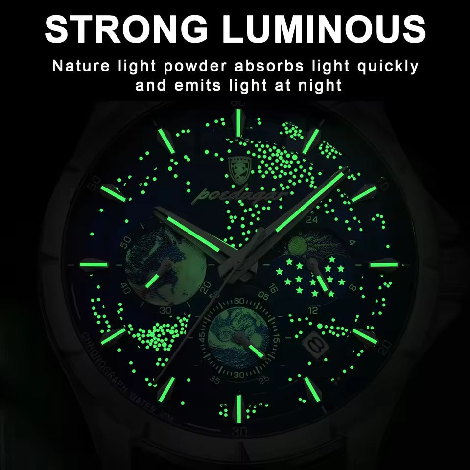 Montre à quartz de luxe pour homme